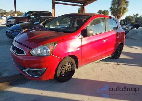 2019 Mitsubishi Mirage Es z USA, uszkodzony, nr VIN ML32A3HJ1KH012623